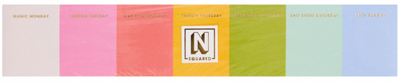 Weekly Notepad - N Squared Stripes