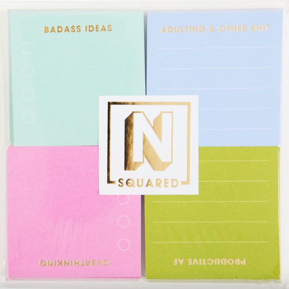 Mini Notepads - N Squared Colourblock