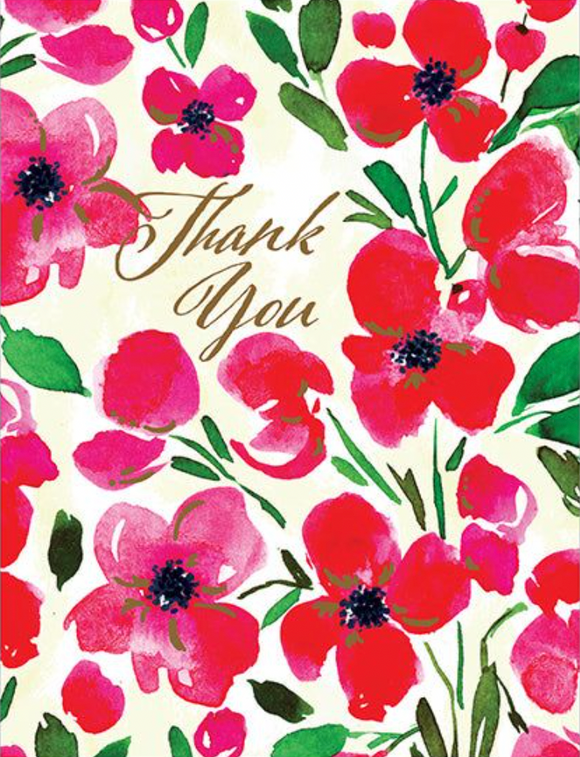 Thank You - Red Poppies