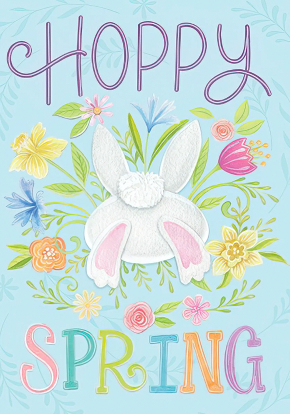 Easter - Bunny Butt & Flowers