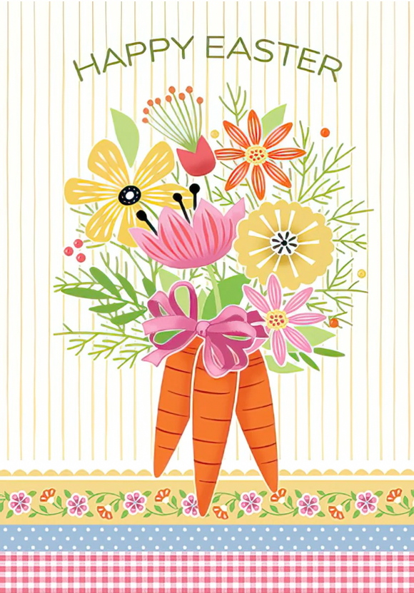 Easter - Bouquet of Flowers & Carrots