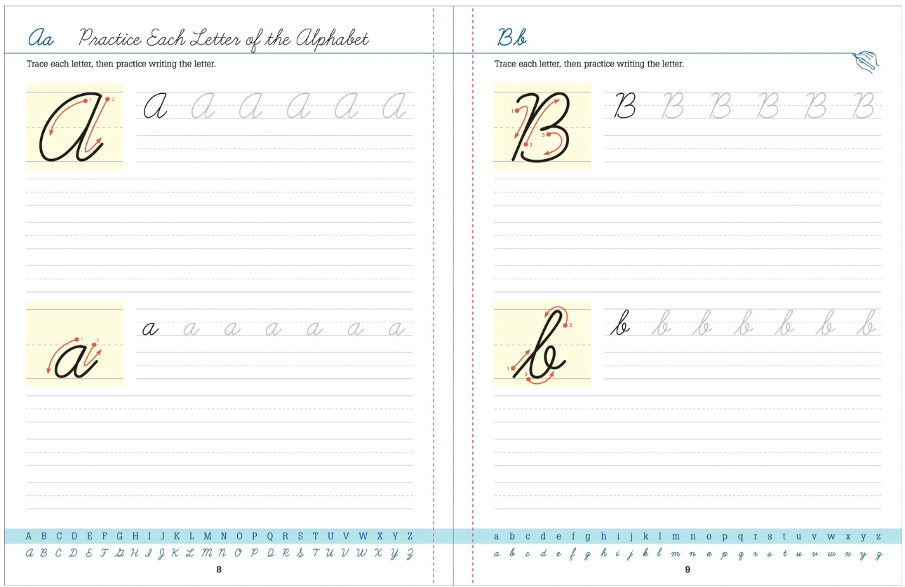 Cursive Handwriting Sheets Adults