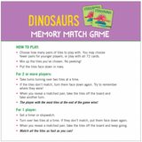Dinosaurs Memory Match Game