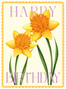 Birthday - Daffodils Stamps