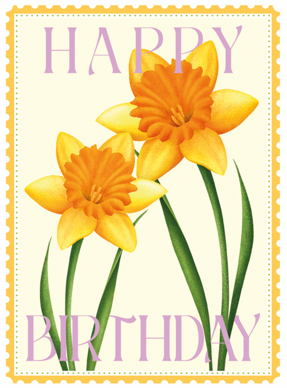 Birthday - Daffodils Stamps