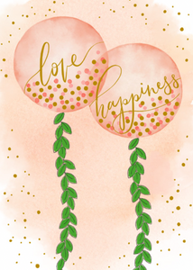 Bridal Shower - Love & Happiness Balloons