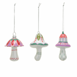 Nordic Pink & Green Mushroom Ornament