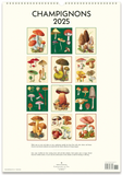 2025 Cavallini Wall Calendar - Champignons