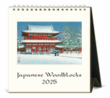 Cavallini 2025 Desktop Calendar - Japanese Woodblocks