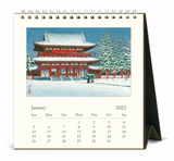 Cavallini 2025 Desktop Calendar - Japanese Woodblocks