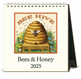 Cavallini 2025 Desktop Calendar - Bees & Honey