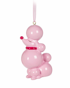 Pink Poodle Ornament