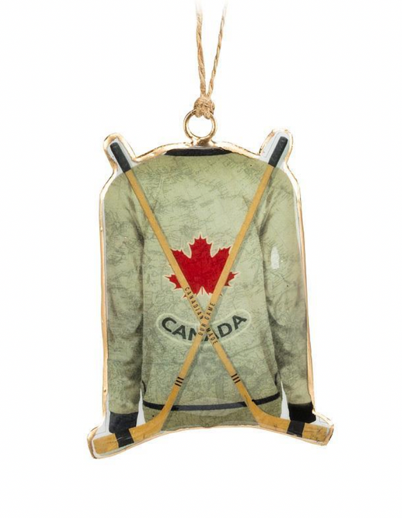 Hockey Tin Ornament