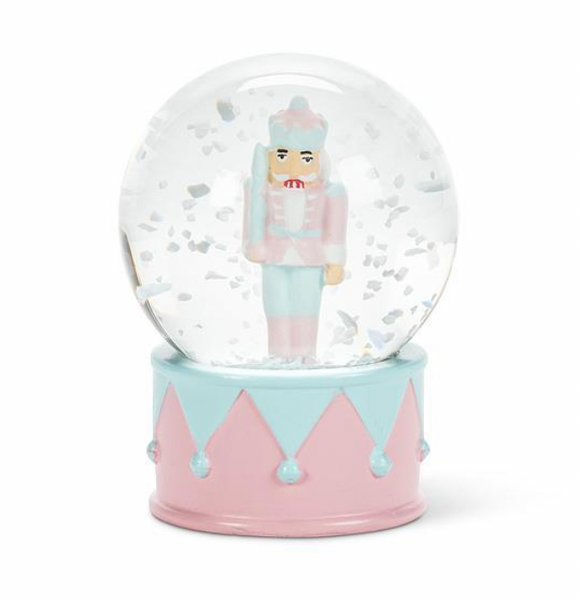 Small Pastel Nutcracker Snow Globe