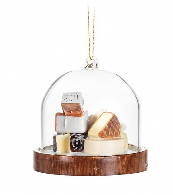 Cheese Board Dome Ornament