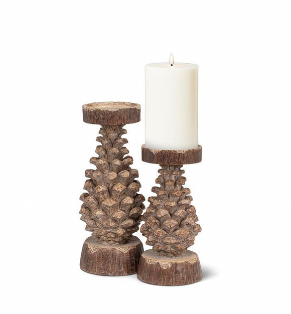 Pinecone Candle Holder