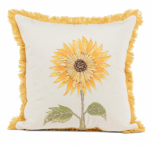 Square Sunflower Pillow