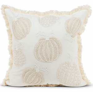 Square Embroidery Pumpkin Pillow