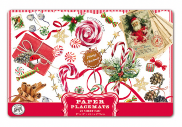 Michel Design Paper Placemats - Peppermint