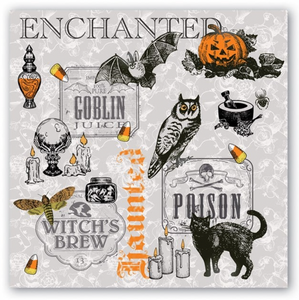 Michel Designs Luncheon Napkin - Trick or Treat