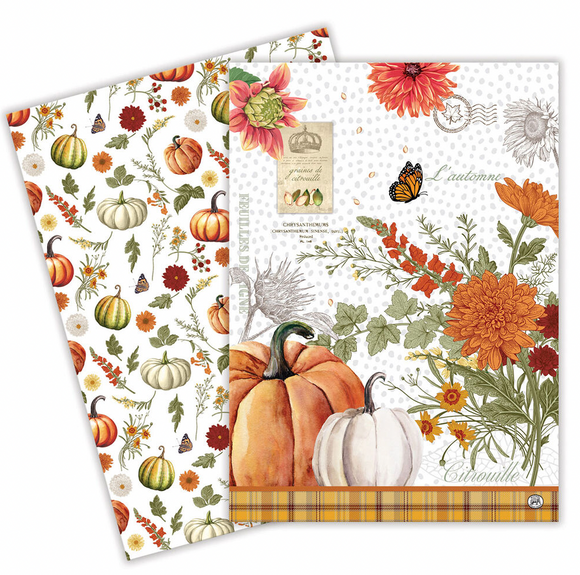 Michel Design Kitchen Towel S/2 - Pumpkin Delight