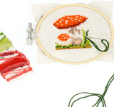 Mushroom Mini Cross Stitch Embroidery Kit