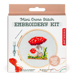 Mushroom Mini Cross Stitch Embroidery Kit