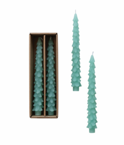 Aqua Tree Shaped Taper Candles Set/2