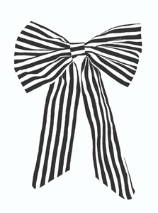 Blank - Black & White Bow