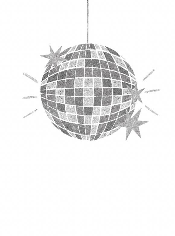 Blank - Silver Disco Ball