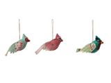 Felt, Embroidered & Sequinned Bird Ornaments