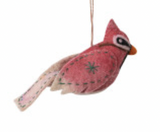 Felt, Embroidered & Sequinned Bird Ornaments