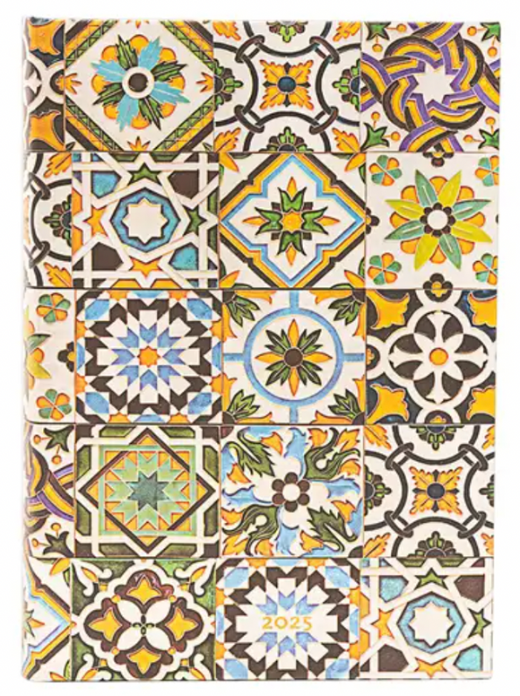 2025 Daily Planner - Portuguese Tiles Midi