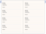 Large Format Wildflower Garden Internet Address & Password Logbook