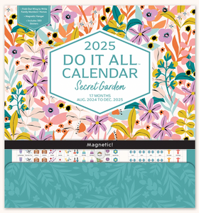 2025 Secret Garden Do-it-All Wall Calendar