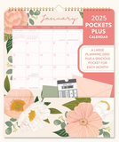 2025 Bella Flora Pockets Plus Wall Calendar