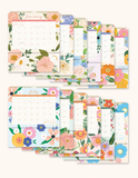 2025 Bella Flora Pockets Plus Wall Calendar