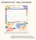 2025 Bella Flora Pockets Plus Wall Calendar