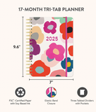 Summer Poppies Tri-Tab 2024-25 Academic Planner