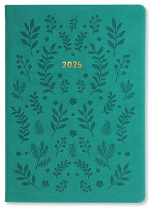 Letts 2025 Woodland A5 Agenda in 2 Colours