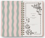 2025 Roses 12-month Spiral Pocket Planner