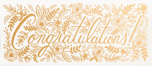 Congratulations - Champagne Floral