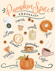 Halloween - Pumpkin Spice Checklist