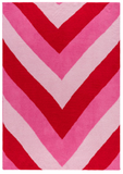 Rowan Chevron Throw in Pink