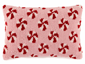 Peppermint Pillow in Pink