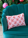 Peppermint Pillow in Pink