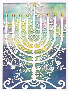 Hanukkah - Menorah (Die-cut)