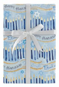 Hanukkah Festival of Lights Jumbo Roll Wrap