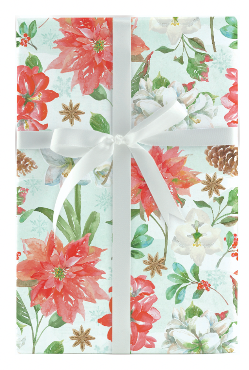 Merry Christmas Sprig Jumbo Roll Wrap