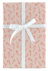 Merry & Sweet Candy Cane Jumbo Roll Wrap